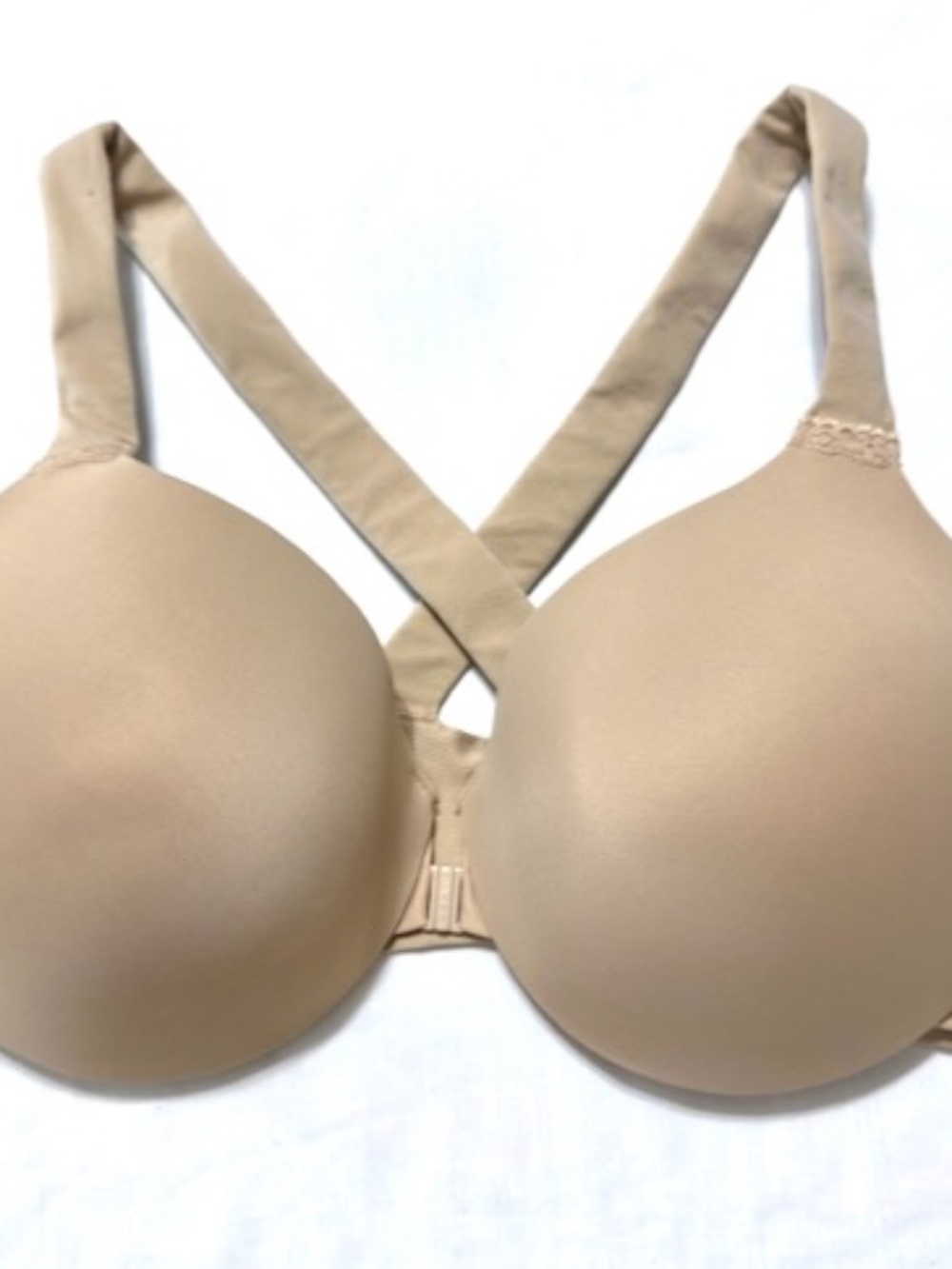 SPANX Bra-llelujah! Underwire FRONT CLOSE X Strap Back Bra Nude Color Size 40C